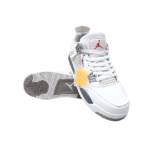 Air Jordan Retro 4 Grey and White